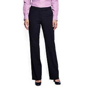 Navy Trousers Curvy Wool